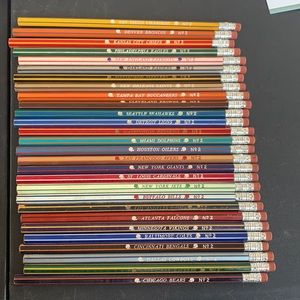 28 NFL Pencils (1970s-1980s)